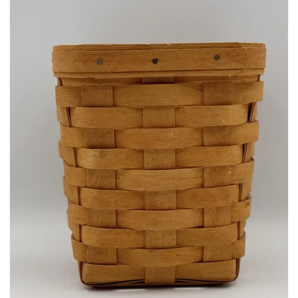 Vintage Longaberger Basket 1997 Small Square Spoon Holder 6” x 5.5